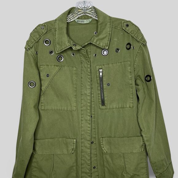 Zara Grommet Oversized Jacket - Picture 2 of 5